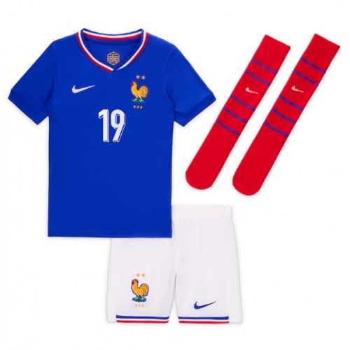 Francuska Youssouf Fofana #19 Domaci Dres za Dječji EP 2024 Kratak Rukavima (+ kratke hlače)